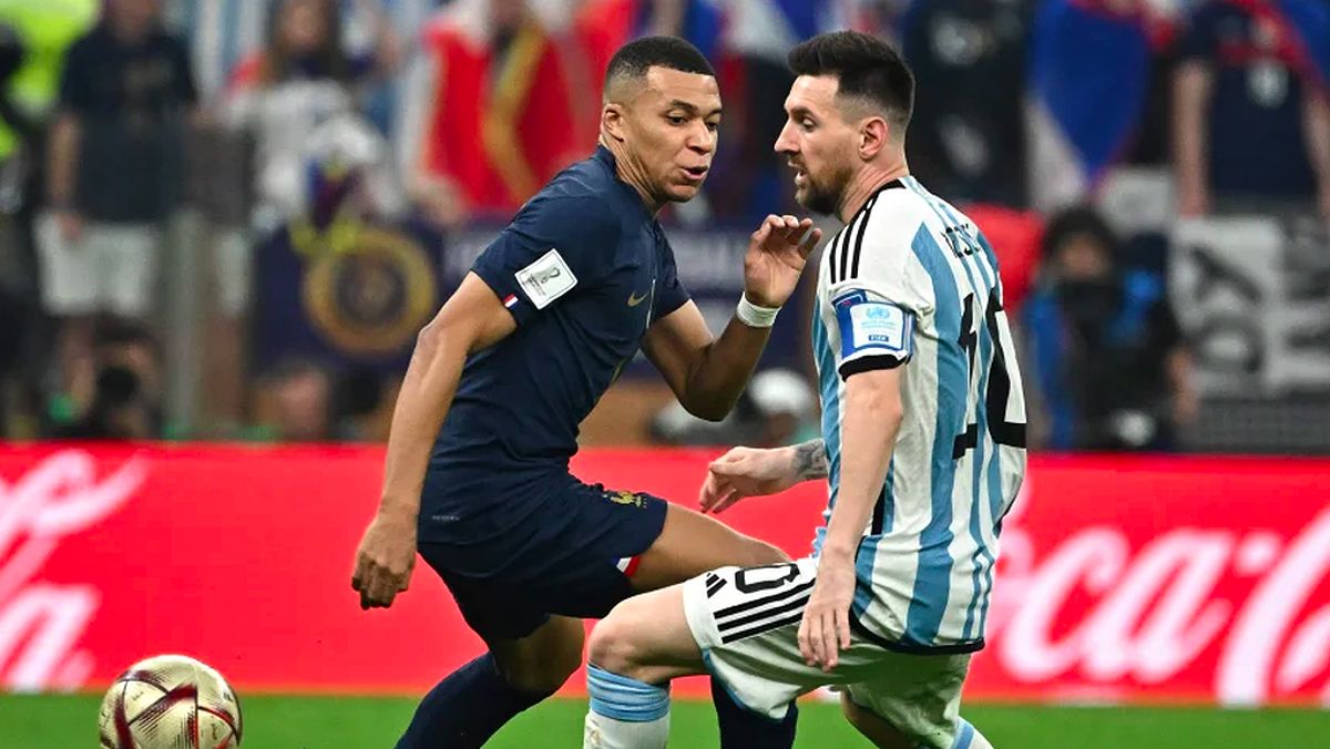 Messi và Mbappe trong trận chung kết